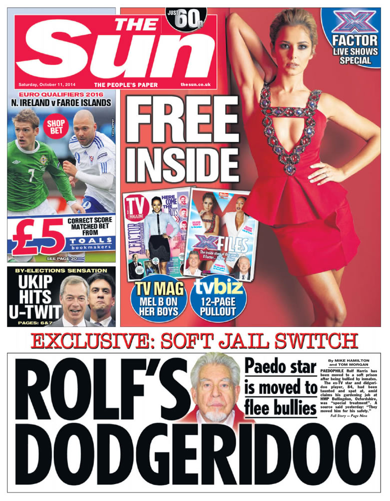 The Sun Newspaper Rolf Harris Story