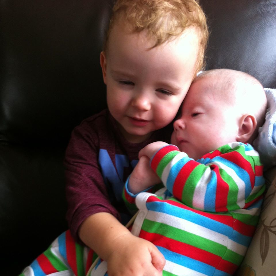 Oscar and Jasper as babies 2